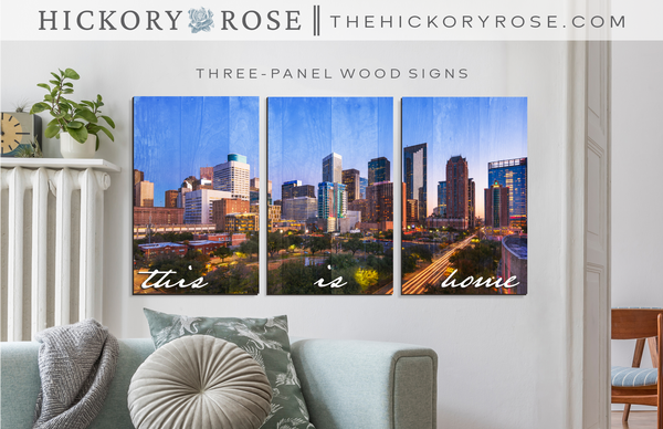 Texas Skylines | 3-Panel Sign