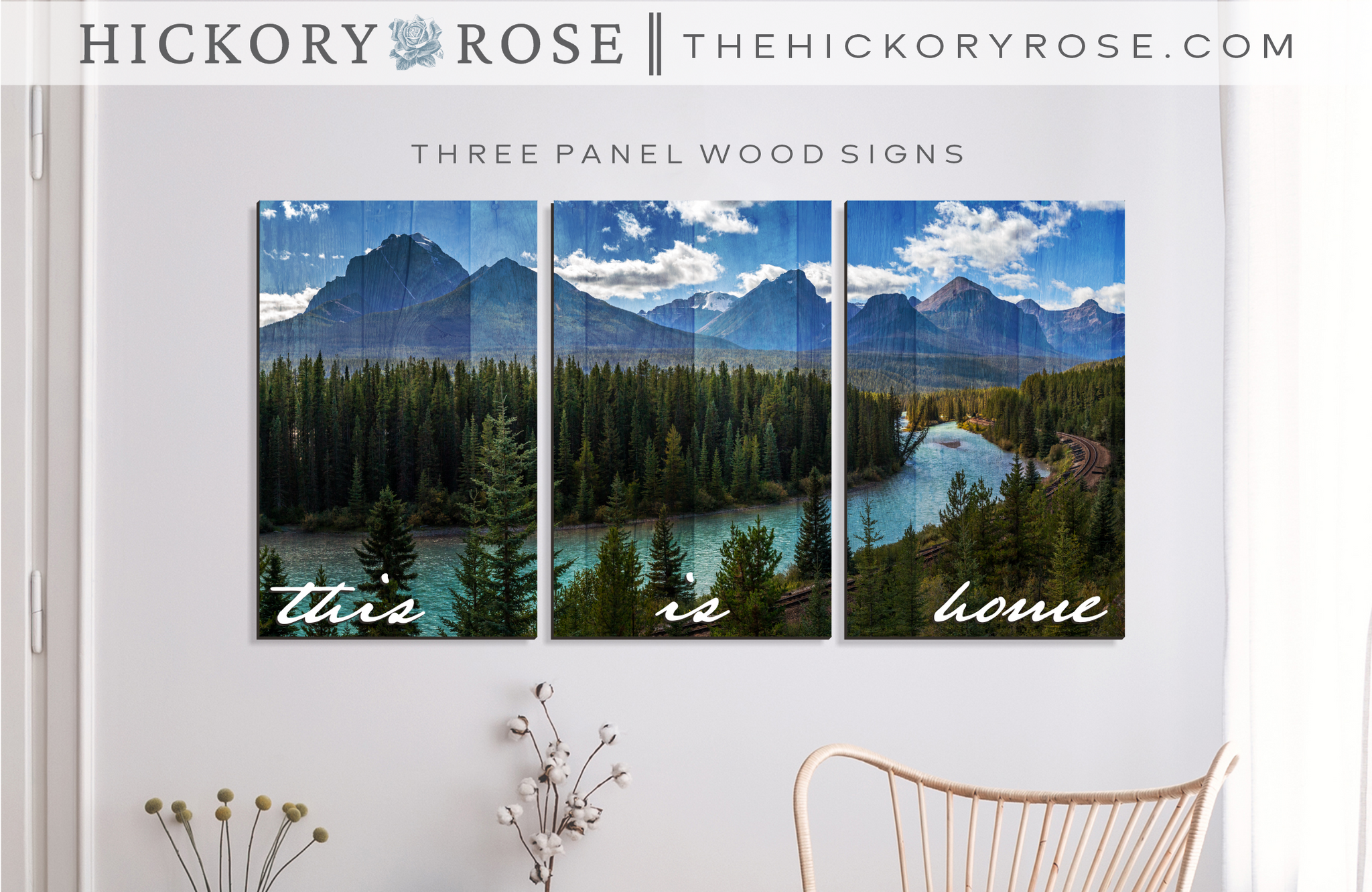 Rocky Mountains | 3-Panel Sign