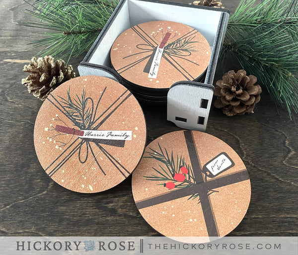 Rustic Wrapping | Coaster Set