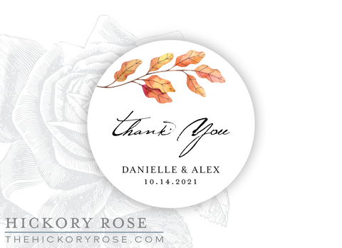 Autumn Leaves | Round Stickers