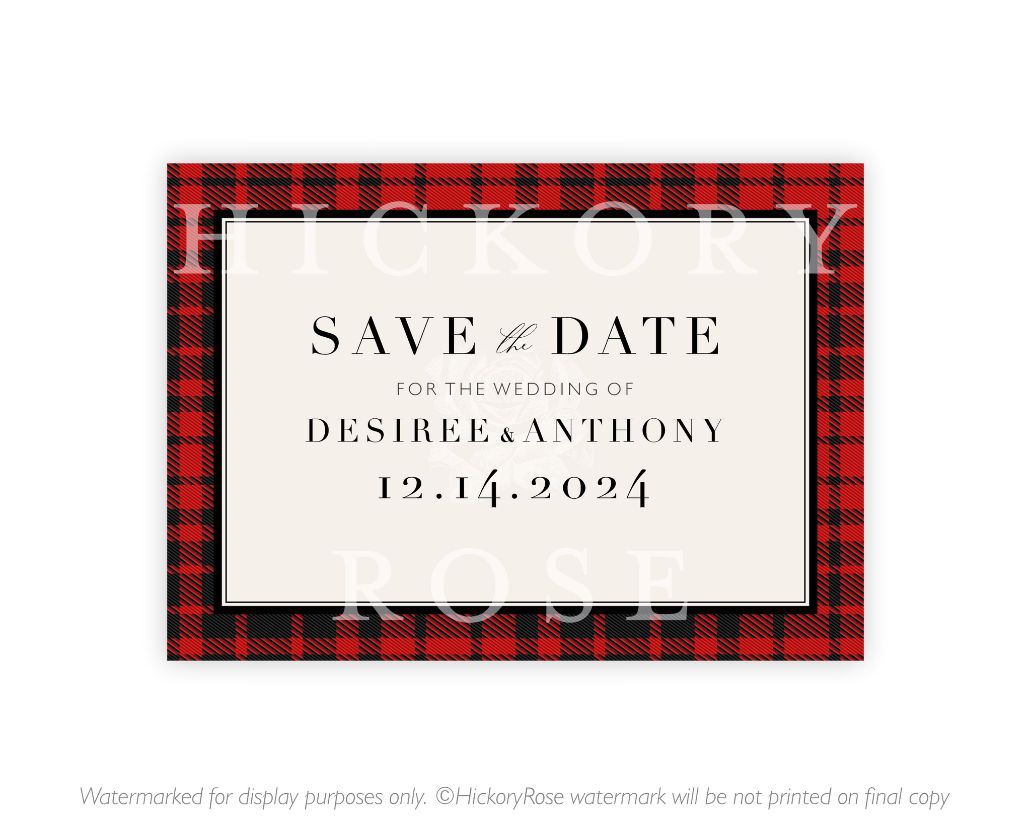 Buffalo Check | Save the Date Cards