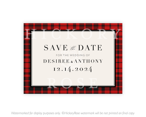 Buffalo Check | Save the Date Cards
