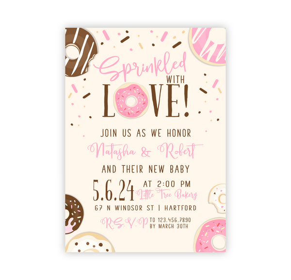 Sprinkled with Love | Baby Shower Invite