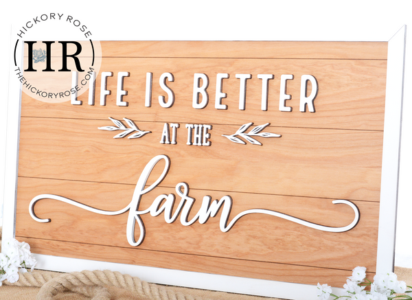 Better at the Farm | Wood Sign