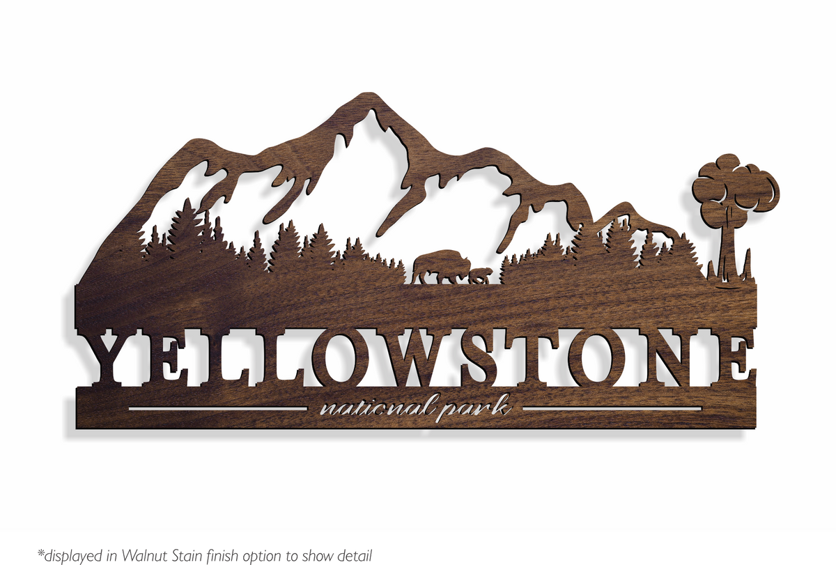 Yellowstone | National Park Sign – Hickory Rose