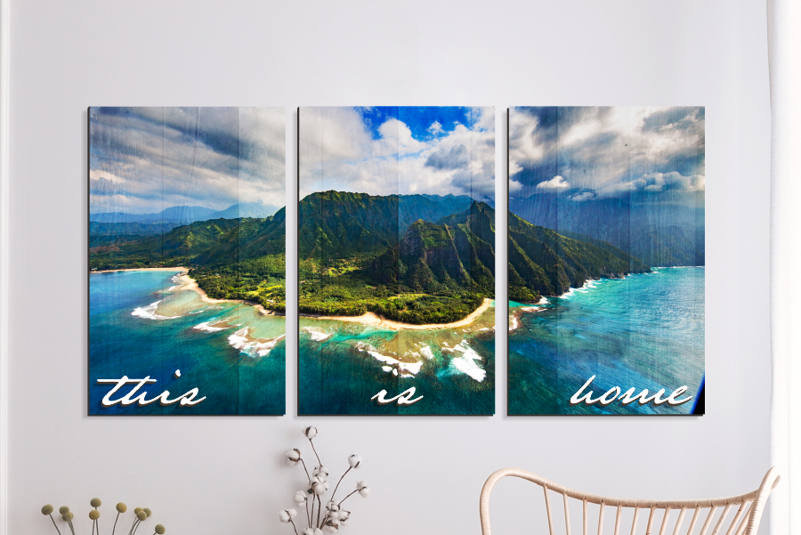 3-Panel Wall Signs – Hickory Rose