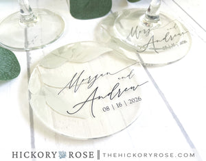 Sage Leaves | Acrylic Wedding Coasters