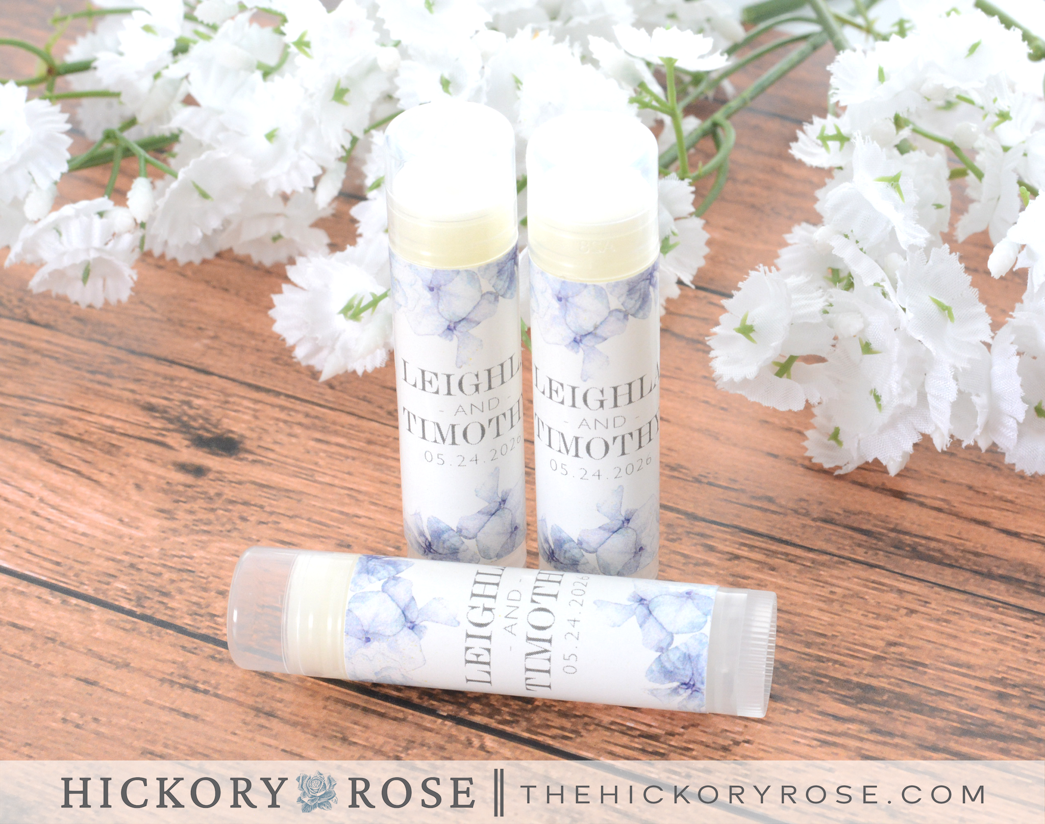 Blue Floral | Lip Balm Favors