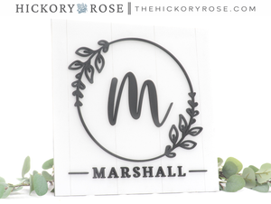 Family Monogram | Wood Sign