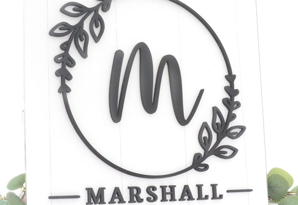 Family Monogram | Wood Sign