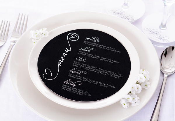 Lovely Hearts | Wedding Menus