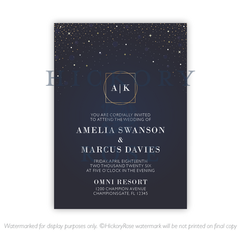 Deco Night | Wedding Invitation