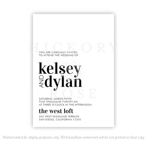 Minimalist | Wedding Invitation