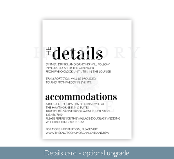 Minimalist | Wedding Invitation