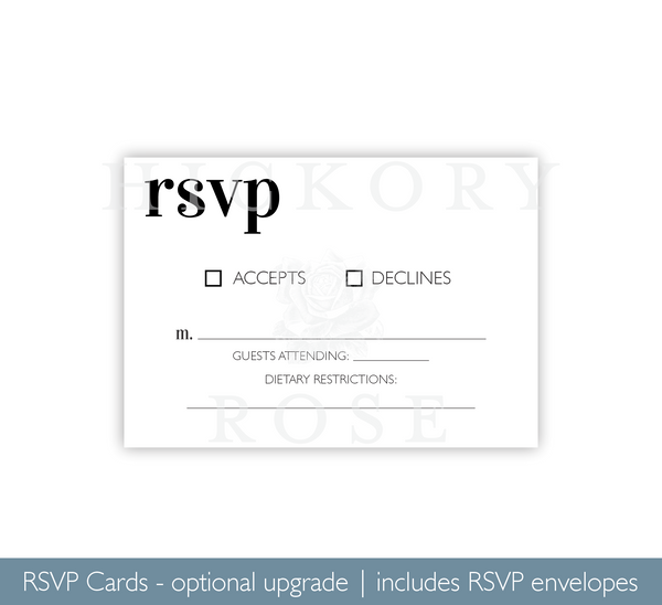 Minimalist | Wedding Invitation