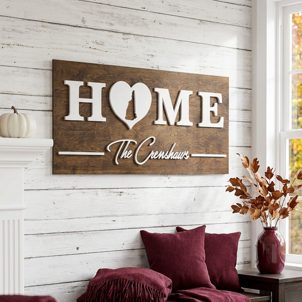 New Hampshire Home | Wood Sign