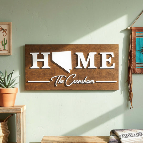 Nevada Home | Wood Sign