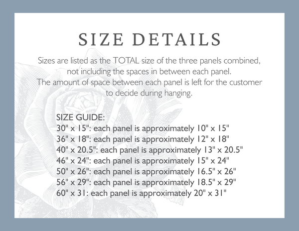Blue Ridge Mountains | 3-Panel Sign