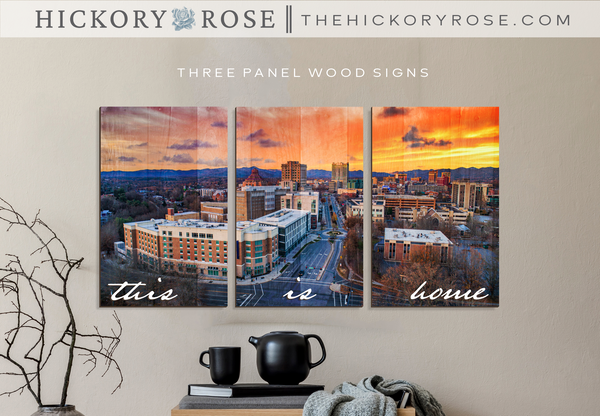 North Carolina Skylines | 3-Panel Sign