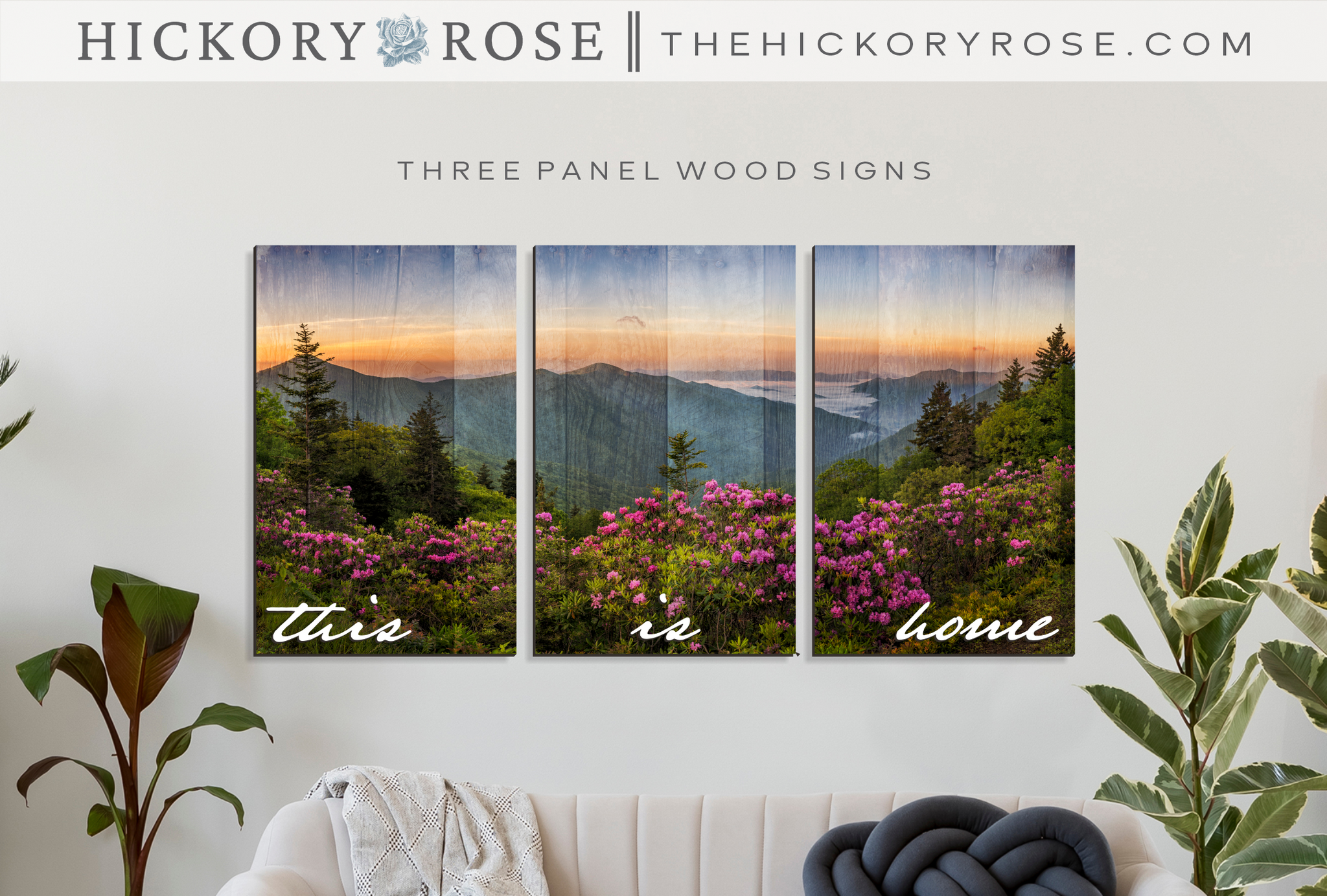 Blue Ridge Mountains | 3-Panel Sign