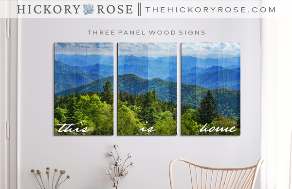 Blue Ridge Mountains | 3-Panel Sign