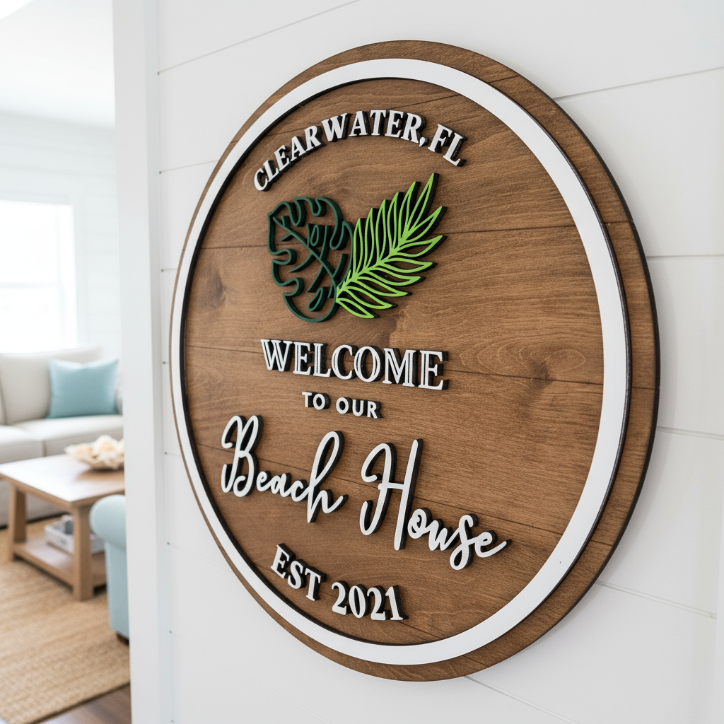 Beach Welcome | Wood Sign