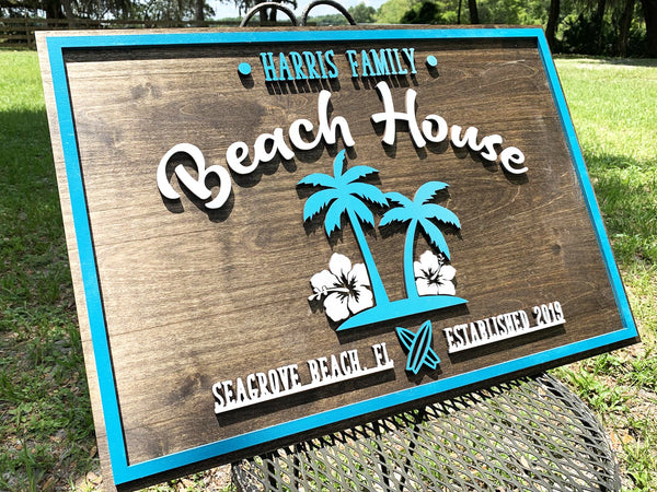 Palm Trees | Wood Sign
