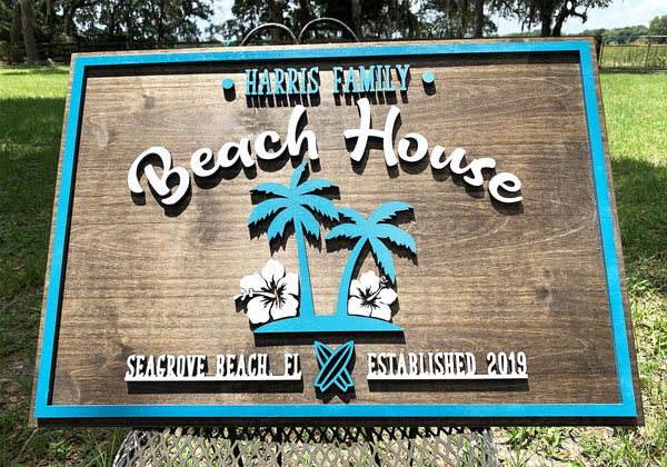 Palm Trees | Wood Sign