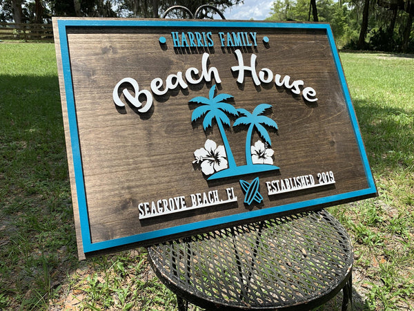 Palm Trees | Wood Sign