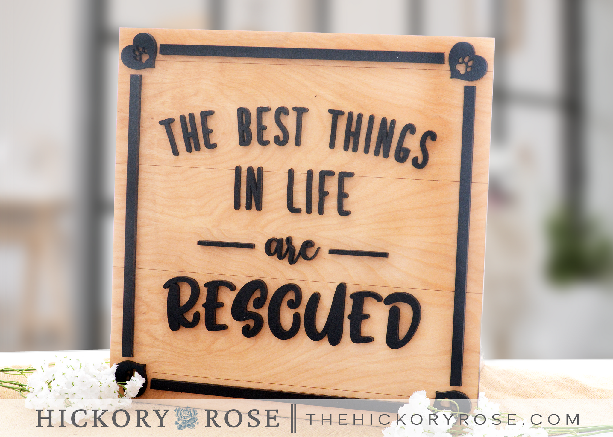 Rescued | Wood Sign