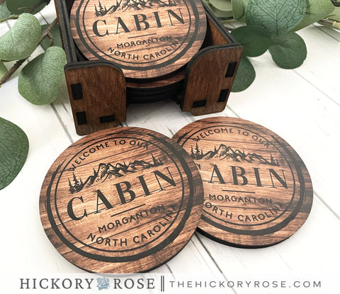 Rustic Cabin | Coaster Set
