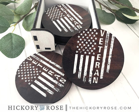 Veteran Flag | Coaster Set