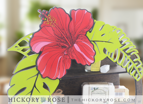 Tropical Hibiscus | Display Shelf
