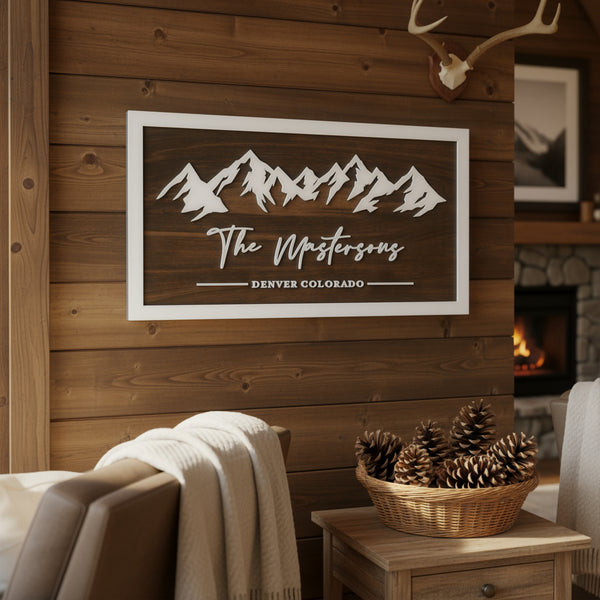 Mountain Range | Wood Signs