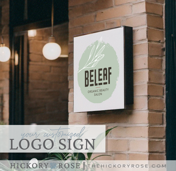 Custom Square PVC Logo Sign | Business Signs