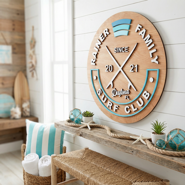 Crossed Boards | Wood Sign