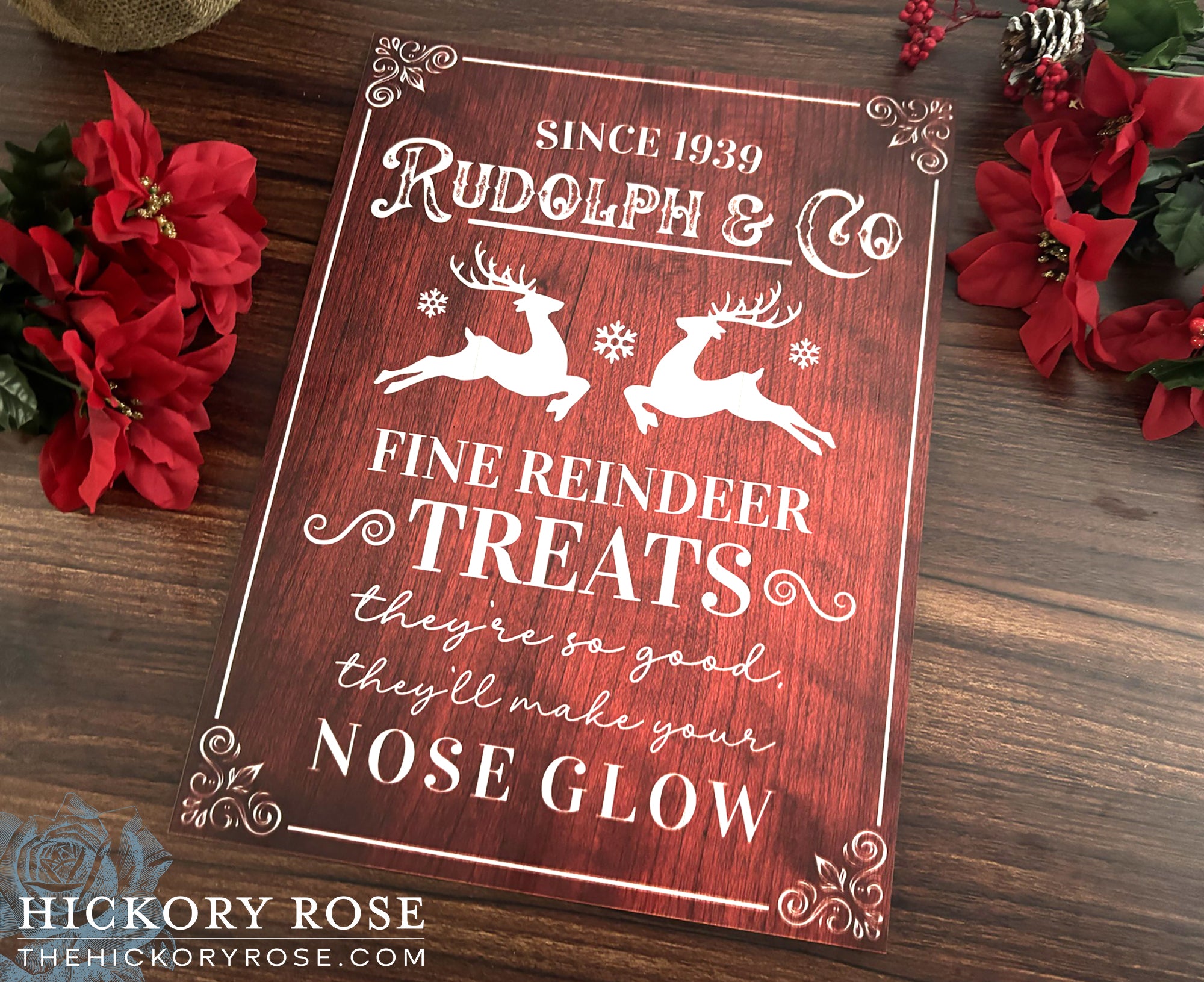 Rudolph & Co | Wood Christmas Sign