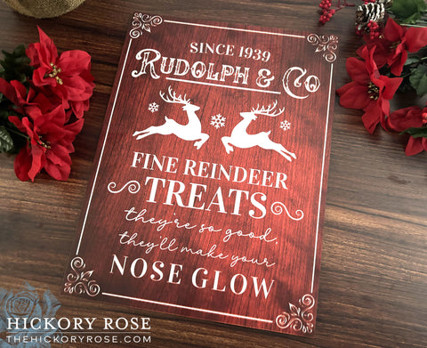 Rudolph & Co | Wood Christmas Sign