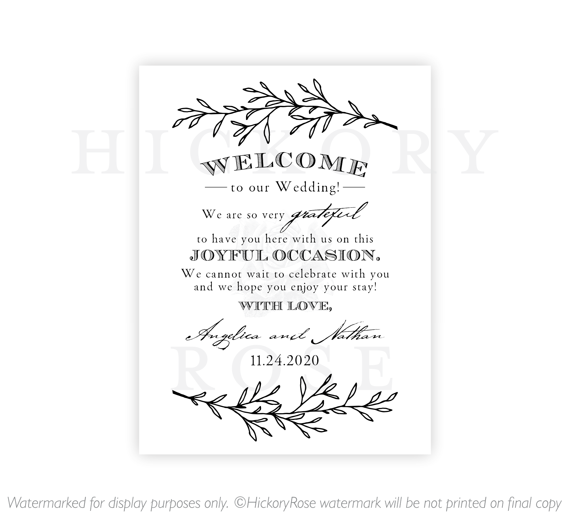 Farmhouse Style | Welcome Notes