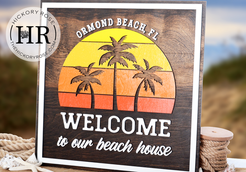 Seashore Sunset | Wood Sign