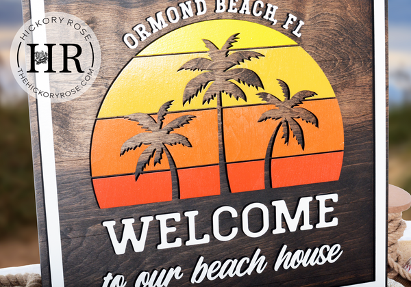 Seashore Sunset | Wood Sign