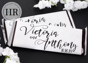 Brush Calligraphy | Candy Bar Labels