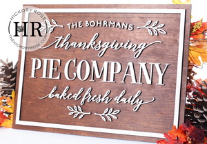 Pie Company | Wood Sign