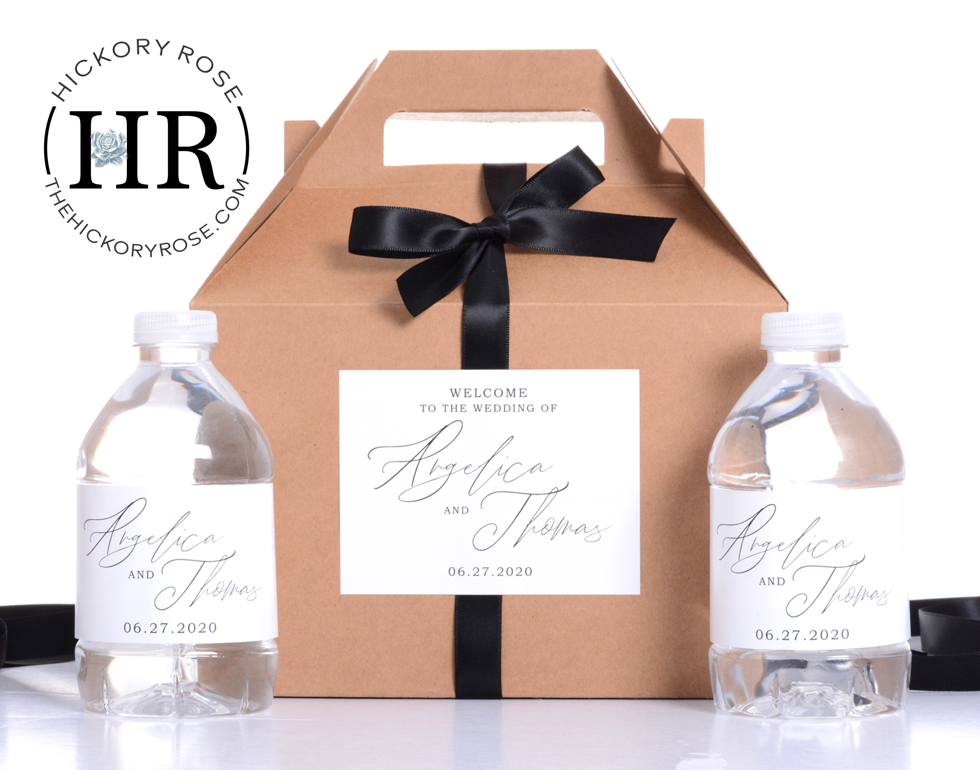 Romantic Script | Favor Box Sets