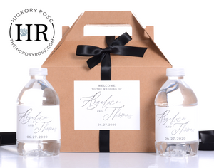 Romantic Script | Favor Box Sets