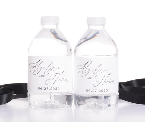 Romantic Script | Water Bottle Labels