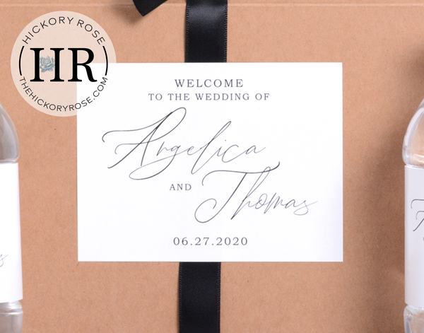 Romantic Script | Favor Box Sets