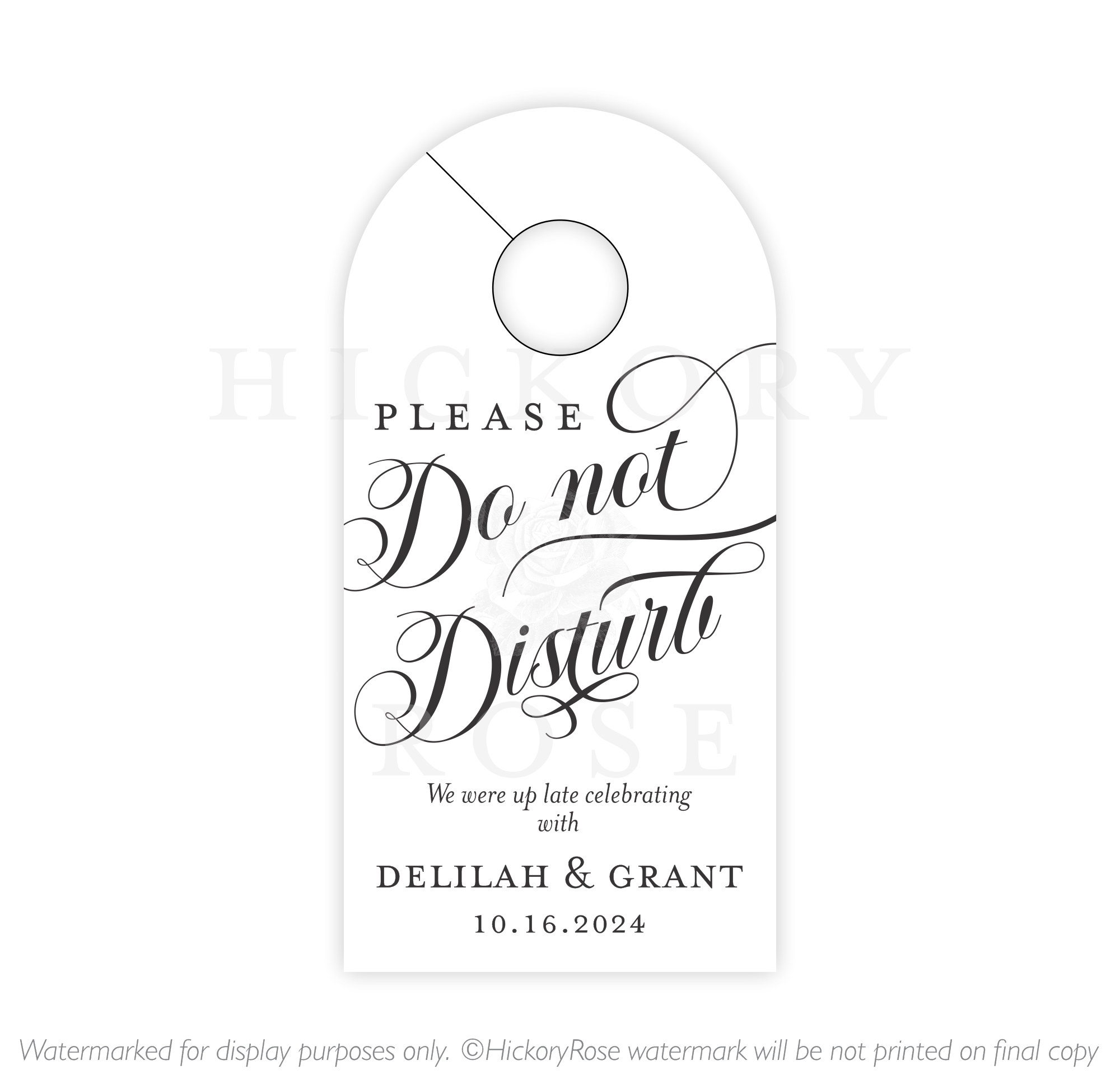 Elegant Calligraphy | Door Hangers