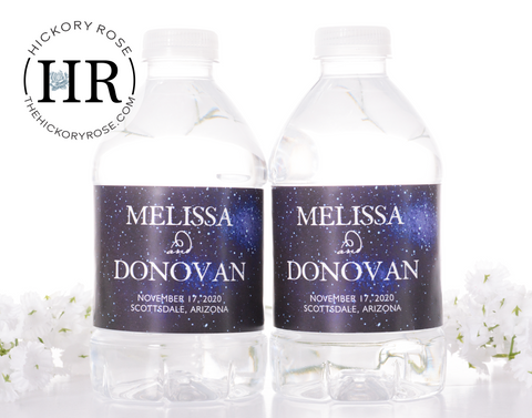 Starry Night | Water Bottle Labels