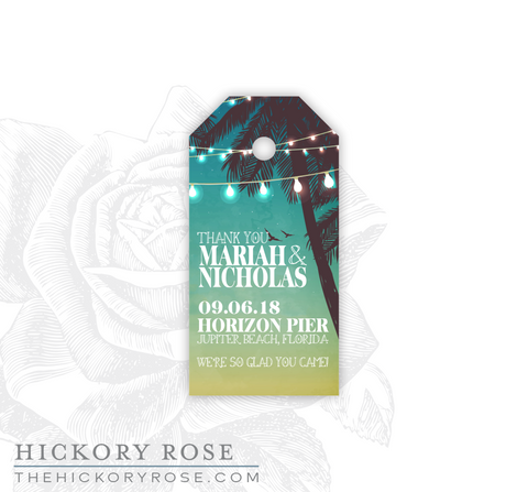 Tropical Twilight | Gift & Favor Tags